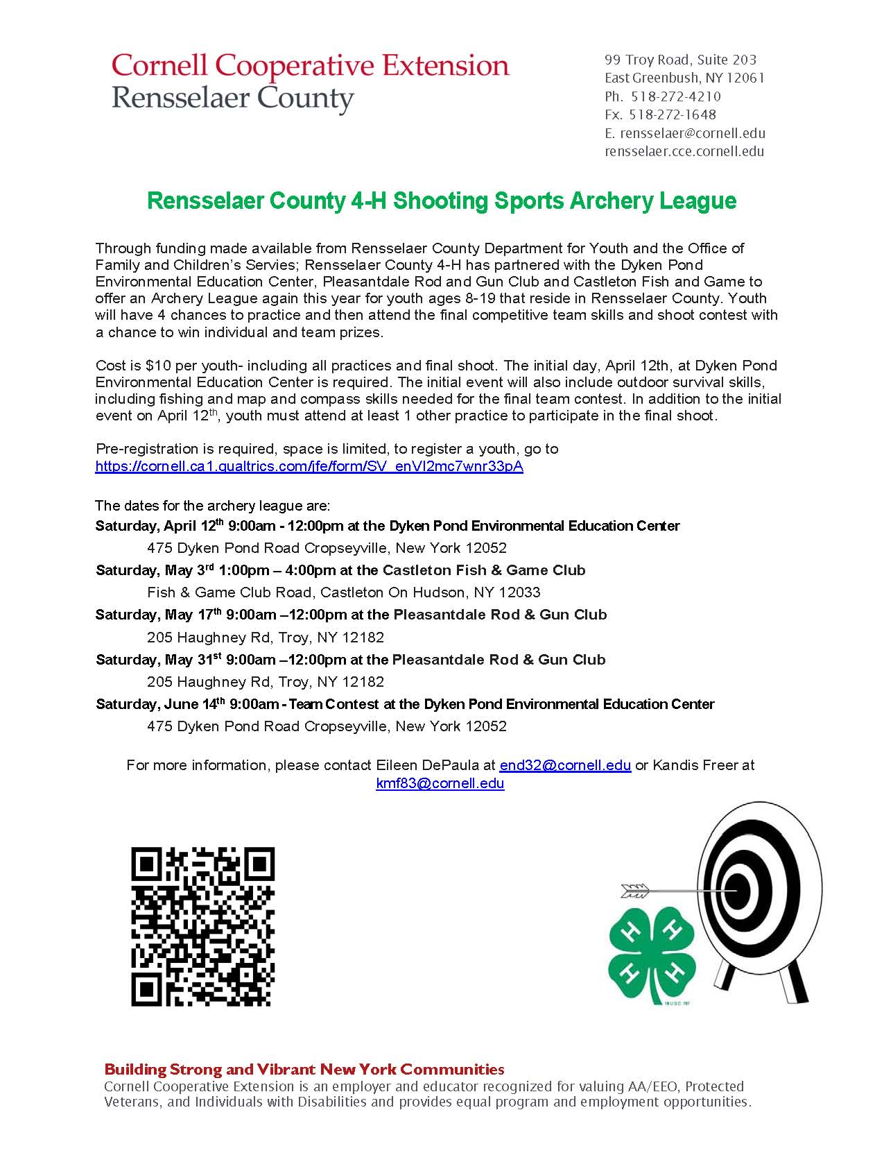 Archery League Flyer 2025